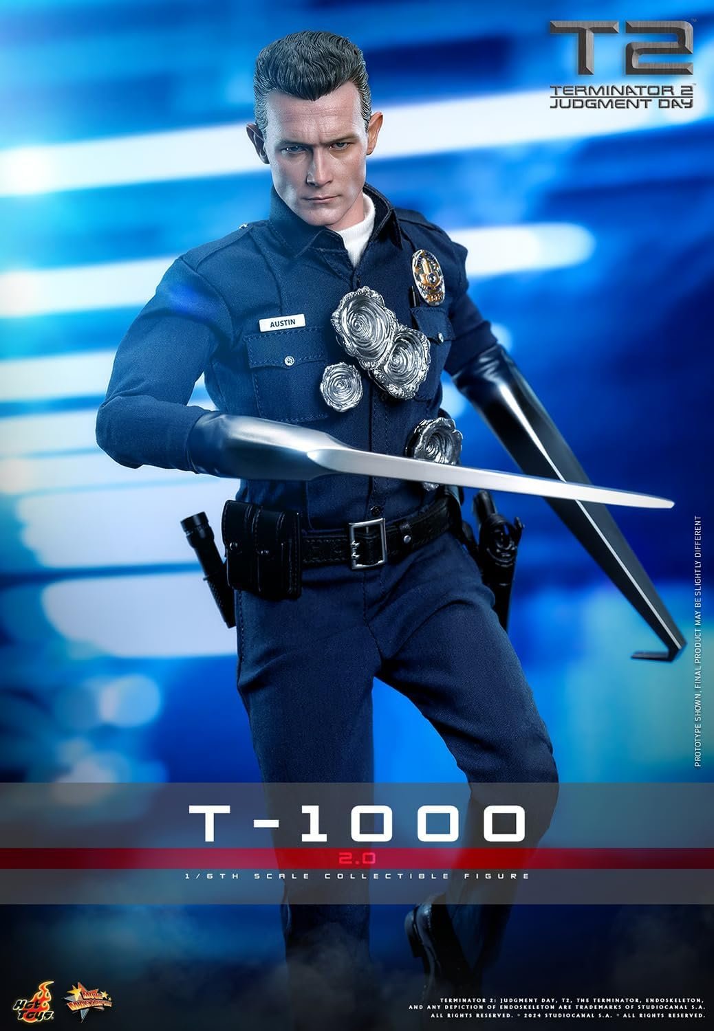 Terminator 2 : Judgement Day T-1000 (2.0) 1/6 Scale 12"